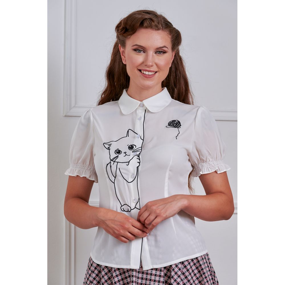 Banned - Sophie Blouse - White